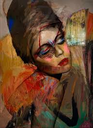 L o v e h E R 🤎 T o u c h I n g t h e G o L d 2022 Mixed media acrylic