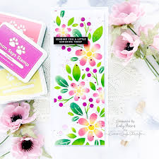 Simon says stamp delicate flowers. Simon Says Stamp Fading Floral Caly Person