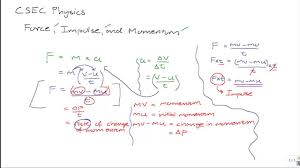 Csec Physics Force Momentum And Impulse Youtube