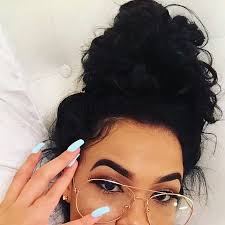 Theshejewels how to put up a bun with volume when your hair is super fine? Black Messy Bun Shoplook