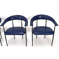 These faux leather dining chairs are the perfect addition and great for everyday use. Set Of 4 Fasem P40 Leather Dining Chairs By Vegni And Gualtierotti Italy Dining Chairs Leather Dining Chairs Leather Dining