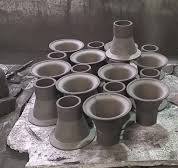 Refractory Silicon Carbide Conical Lining Pipe / Sisic Cyclone Cone Tube  Liner