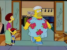 Homer was never happier than in the MuMu. S7E7, #TheSimpsons #KingSizeHomer