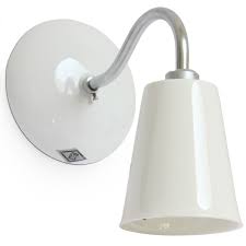 Shop wall lights and sconces and other antique, modern and contemporary lamps and lighting mini stilk | daikon our simple and elegant stilk daikon is suited to smaller spaces and those in need of. Swan Neck Wall Lamp With Small Porcelain Shade Swan Casa Lumi