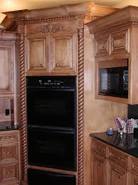 Custom Wall Oven Cabinets With Rope Trim By Texas Wood Mill Cabinets Kitchen Design Decor Kitchen Design Small Oven Cabinet