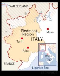 Where do truffles grow map. Italy Truffle Trail