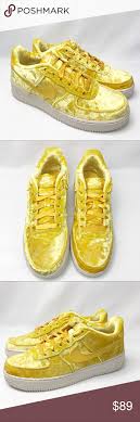 Nike Air Force 1 Yellow Velvet Nike Air Force 1 Yellow