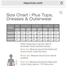 size 14 or in maurices plus size 0 see size chart