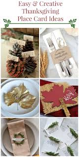 If you are looking for even more place card ideas, check out my other ideas here. 10 Creative Easy Thanksgiving Place Card Ideas Rustic Baby Chic Thanksgiving Place Cards Holidays Thanksgiving Fall Thanksgiving Decor