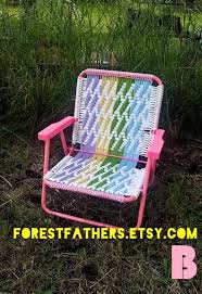 Custom Hand Woven Macrame Lawn Chair Personalized Vintage Etsy Lawn Chairs Outdoor Furniture Fabric Festival Seating