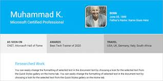 Created by our global community of independent web developers. Free Professional Personal Profile Cv In Microsoft Word Used To Tech