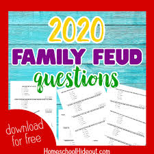 In the search bar at the top right corner. 2020 Family Feud Questions Homeschool Hideout