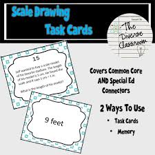 Covid19resource Scale Drawing Task Cards Task Cards Scale Drawing Word Problems