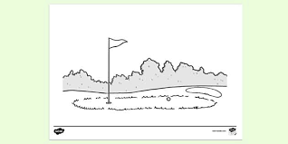 * * * * gardener mowing the lawn or the grass of a golf course with the mower coloring page. Free Golf Course Colouring Pages Colouring Sheets