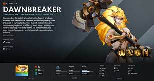 Dawnbreaker shines in the heart of battle, happily crushing enemies with her celestial hammer and healing nearby allies. Kevtgfrrldyqxm