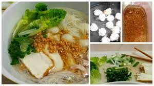 1 sudu makan atau kurang serbuk kunyit; Mee Hoon Sup Chinese Style
