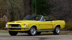 1968 Ford Mustang Shelby Gt 500kr Convertible In Special Yellow Shelby 3546 Mustang Shelby Shelby Gt Pony Car
