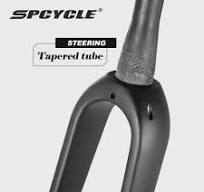 Spcycle Full Carbon Gravel Bike Fork 700C 650B Disc Brake 1-1/8 to 1-1/2 Tapered Road Cyclocross Gravel Bike Carbon Fork
