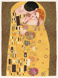 Art Parody Humorous Spoofs Of Iconic Art By Dixie Leota Kiss Art Art Parody Klimt Art