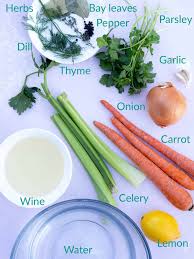 Court bouillon recipe ideas with how to make instructions and preparation tips. How To Make Court Bouillon For Poaching Fish Chicken Vegetables Garlic Delight