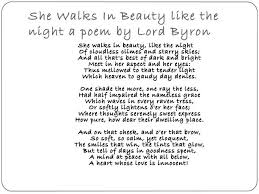 Poetry Lord Byron Google Search Night Poem She Walks In Beauty Beauty Night