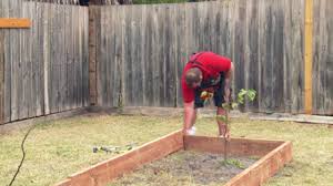 Whichever position you use, the sleepers should be parallel to the landscape of your garden so that all the edges meet at a perfect angle for easy fixing. How To Build A Garden Bed Bunnings Australia