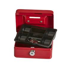 Esselte 374035 Cash Box Cashmate 124 X 97 X 60mm Red