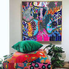 Art Abode Melbourne On Instagram We Can See How These Two Are Good Mates When They Both Have Such Bold Co Colorful Abstract Art Colorful Art Bold Art Print