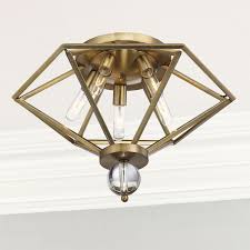 Check spelling or type a new query. Jackson House Five Light Semi Flush Mount Transitional Warm Brass Exact Size Overstock 33735959