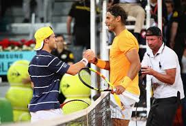 Enjoy your viewing of the live streaming: Rafael Nadal Novak Djokovic Dominic Thiem Alexander Zverev Stefanos Tsitsipas Daniil Medvedev Andrey Rublev Diego Schwartzman Rafael Nadal And Diego Schwartzman Photos Zimbio