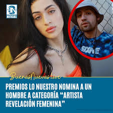 Reinaldo Santiago Pacheco conocido en el mundo artístico como Villano  Antillano fue nominado por Premios lo Nuestro a “Artista Revelación  Femenina”.