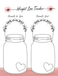 Free Weight Loss Tracker Printable Customize Before You Print