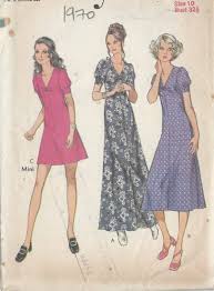 Yes, you can diy your wedding dress! 1970s Dress Patterns Supplied Worldwide The Vintage Pattern Shop