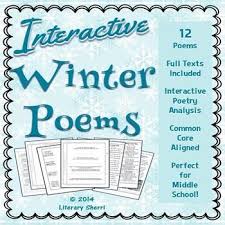 Poetry Winter Poems Interactive Poetry Analysis Poetry Writing Winter Poems Poetry Analysis Poems