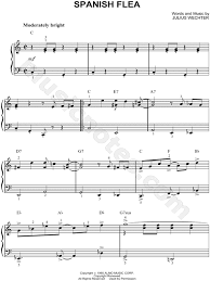 Herb Alpert The Tijuana Brass Spanish Flea Sheet Music Easy Piano Piano Solo In C Major Transposable Download Print Sheet Music Easy Piano Herb Alpert