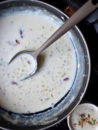 Sabudana Kheer Recipe Sago Pudding Indian Dessert Recipes Kheer Recipe Dessert Recipes