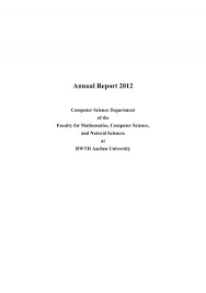 114 likes · 1 talking about this. Annual Report 2012 Fachgruppe Informatik An Der Rwth Aachen