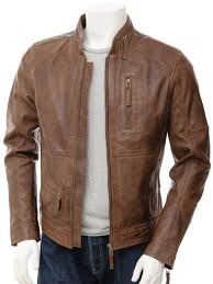 Men S Leather Biker Jacket In Brown Bellever Men Hs Jackets Leather Jacket Men Leather Jacket Men Style Jackets Men Fashion