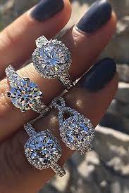 Halo Engagement Rings 39 Rings Ideas To Get More Bling Wedding Rings Engagement Best Engagement Rings Vintage Engagement Rings Etsy