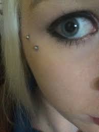 My Anti Eyebrow Butterfly Kiss Face Piercings Face Dermal Piercing Anti Eyebrow