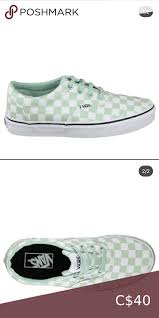 Black And White Checkered Vans Womens Size 7 Mint Checkered Vans Mint Checkered Vans Bnib Vans Shoes Sneakers In 2020 Vans Me Too Shoes Womens Shoes Sneakers