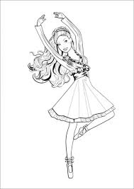 Have fun with these easy coloring page trophy cards! Barbie Ballerina Coloring Page Coloringbay