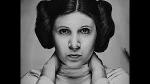 Drawing Carrie Fisher as Princess Leia (Star Wars)