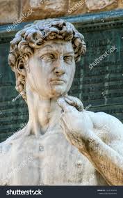 Photo de stock Replica Statue David Michelangelo Signoria Public 1593153859 