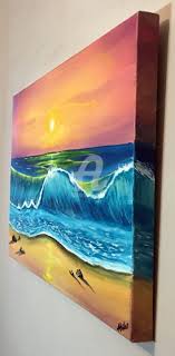 63k views · june 12. Original Sunset Painting Sunset Waves Jpg Painting By Aisha Haider Artmajeur