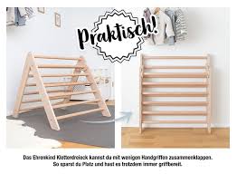 Praktisch Klappbar Und Platzsparend Verstaubar Das Ehrenkind Kletterdreieck Lasst Sich Mit Weni Kletterdreieck Klettern Kinderzimmer Spielzeug Baby 10 Monate