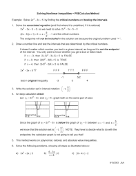 This calculator determines the interval notation and set builder notation for a given numerical statement. D Courses Math 1730 Nonlinear Inequalities Wpd