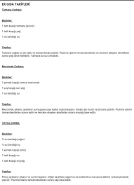 8 ay ornek menu mama tarifleri bebek yemek tarifleri bebek yemekleri