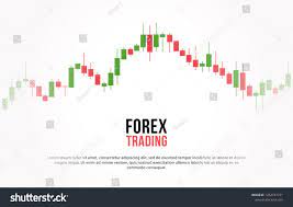 Vector Background With Stock Market Candlesticks Chart Forex Trading Creative Design Candlestick Graph Illustration Candlestick Chart Vector Background Chart
