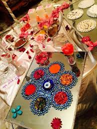 صينية البخت أو المهر العراقية Mehndi Decor Middle Eastern Wedding Henna Party